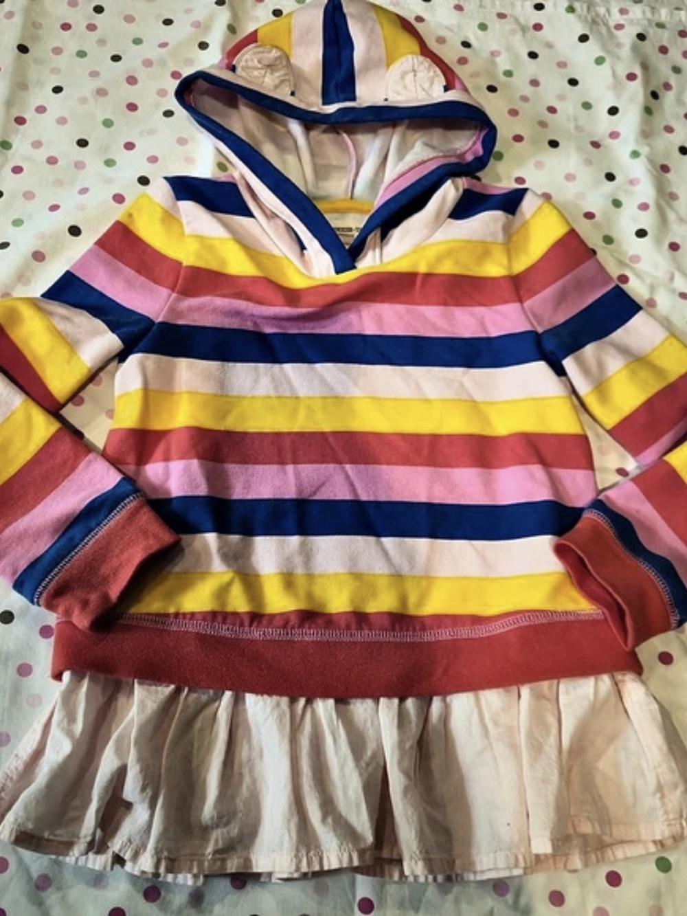 Tucker + Tate Girls Striped Hoodie Dress Size 6